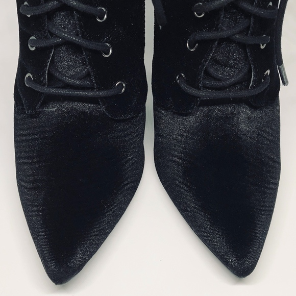 Brand-new, "Merel" Black Velvet Bootie, size 9 US - Picture 7 of 8